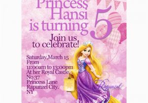 Custom Disney Princess Birthday Invitations Personalized Disney Princess Tangled Rapunzel Invitations