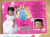 Custom Disney Princess Birthday Invitations Princess Custom Personalized Birthday Invitations with Photo