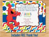 Custom Elmo Birthday Invitations Custom Made Elmo Birthday Invitation Elmo Birthday Elmo