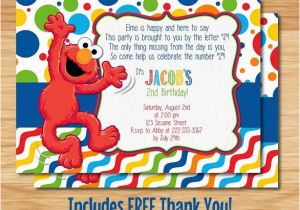 Custom Elmo Birthday Invitations Custom Made Elmo Birthday Invitation Elmo Birthday Elmo