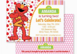Custom Elmo Birthday Invitations Custom Printable Elmo Inspired Birthday Invitation Invite