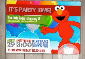 Custom Elmo Birthday Invitations Elmo Custom Printable Birthday Invitation