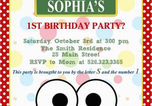 Custom Elmo Birthday Invitations Elmo Invitation