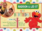 Custom Elmo Birthday Invitations Items Similar to Custom Birthday Invitations Sesame