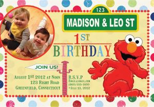 Custom Elmo Birthday Invitations Items Similar to Custom Birthday Invitations Sesame