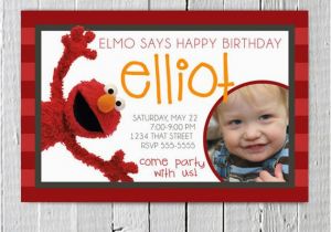 Custom Elmo Birthday Invitations Unavailable Listing On Etsy
