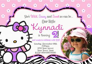 Custom Hello Kitty Birthday Invitations Free Personalized Hello Kitty Birthday Invitations Free