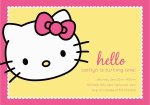 Custom Hello Kitty Birthday Invitations Hello Kitty Birthday Party Invitation Custom by