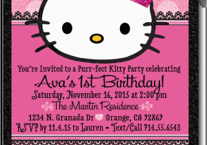Custom Hello Kitty Birthday Invitations Hello Kitty Princess Birthday Invitation Hello Kitty