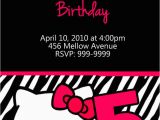 Custom Hello Kitty Birthday Invitations Personalized Hello Kitty Birthday Invitations U Print 24