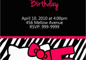 Custom Hello Kitty Birthday Invitations Personalized Hello Kitty Birthday Invitations U Print 24