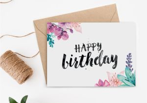 Custom Made Birthday Cards Printable Printable Birthday Card for Her