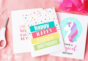 Custom Made Birthday Cards Printable Printable Birthday Cards Skip to My Lou