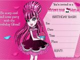 Custom Monster High Birthday Invitations Monster High Birthday Invitations Free Cobypic Com