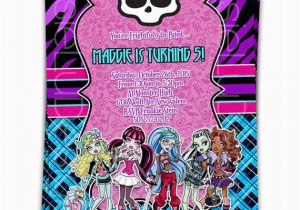 Custom Monster High Birthday Invitations Monster High Digital Birthday Custom Invitation by