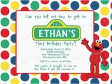 Custom Sesame Street Birthday Invitations Sesame Street Birthday Invitation Custom Printable