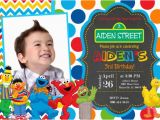 Custom Sesame Street Birthday Invitations Sesame Street Birthday Party Invitation by Prettypaperpixels