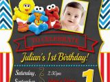 Custom Sesame Street Birthday Invitations Sesame Street Birthday Party Invitations Google Search