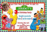 Custom Sesame Street Birthday Invitations Sesame Street Gang Custom Photo Birthday Invitation You