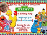 Custom Sesame Street Birthday Invitations Sesame Street Gang Custom Photo Birthday Invitation You