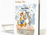 Custom Singing Birthday Cards Custom Front Singing Cats Fun Birthday Card for Uncle Card