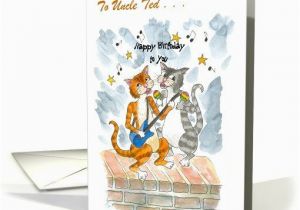Custom Singing Birthday Cards Custom Front Singing Cats Fun Birthday Card for Uncle Card