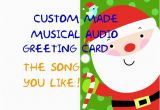 Custom Singing Birthday Cards Items Similar to Singing Christmas Card Custom Made