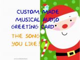 Custom Singing Birthday Cards Items Similar to Singing Christmas Card Custom Made