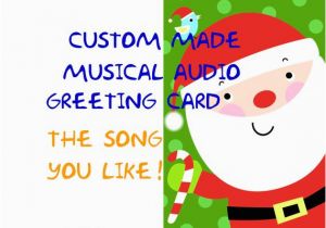 Custom Singing Birthday Cards Items Similar to Singing Christmas Card Custom Made