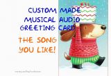 Custom Singing Birthday Cards Singing Card Custom Made Musical Audio Greeting by