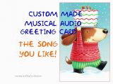 Custom Singing Birthday Cards Singing Card Custom Made Musical Audio Greeting by