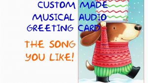 Custom Singing Birthday Cards Singing Card Custom Made Musical Audio Greeting by