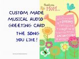 Custom Singing Birthday Cards Singing Card Custom Musical Audio Greeting Card by