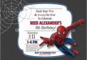 Custom Spiderman Birthday Invitations Custom Spiderman Birthday Party Invitations Made to