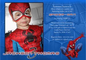 Custom Spiderman Birthday Invitations Free Personalized Spiderman Birthday Invitations