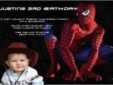 Custom Spiderman Birthday Invitations Personalized Custom Spiderman Photo Birthday Invitation Ebay