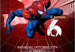 Custom Spiderman Birthday Invitations Spiderman 1 Birthday Party Invitation Custom Diy