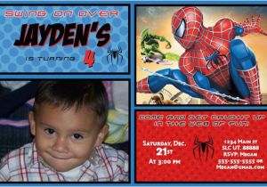 Custom Spiderman Birthday Invitations Spiderman Birthday Invitations Comic Book Spiderman Invite