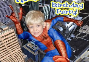 Custom Spiderman Birthday Invitations Spiderman Personalized Photo Birthday Invitations 1 39