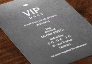 Custom Vip Pass Birthday Invitations Personalized Vip Pass Birthday Invitation Einvite Com