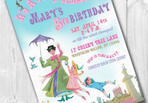 Customizable Birthday Invitations Free Printables Mary Poppins Party Invitations Printable Custom Invitations