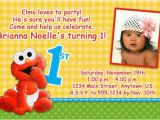 Customized 1st Birthday Invitations Custom Photo Birthday Invitation Baby Elmo 1st Birthday