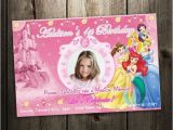 Customized 1st Birthday Invitations Disney Princess Birthday Party Invitation Custom Invites