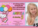 Customized 1st Birthday Invitations Hello Kitty Personalized Birthday Invitations