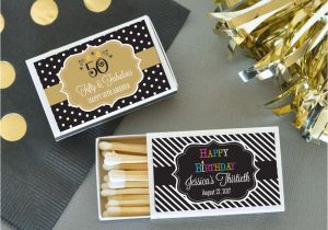 Customized Birthday Decorations 50 Personalized Birthday theme Match Boxes Birthday Party