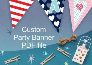 Customized Birthday Decorations Custom Party Banner Personalized Party Decorations for
