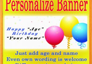 Customized Birthday Decorations Custom Personalized Birthday Party Vinyl Banner