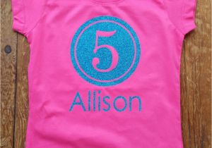 Customized Birthday Girl Shirts Personalized Birthday Shirt for Girls Birthday Girls Shirt