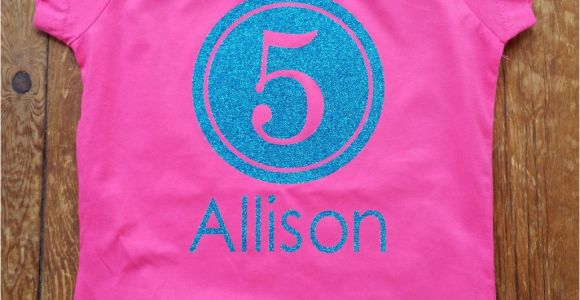 Customized Birthday Girl Shirts Personalized Birthday Shirt for Girls Birthday Girls Shirt