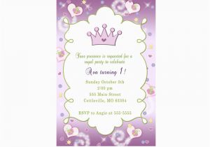 Customized Birthday Invitations Online 30 Personalized Princess Purple Invitation Card Invites